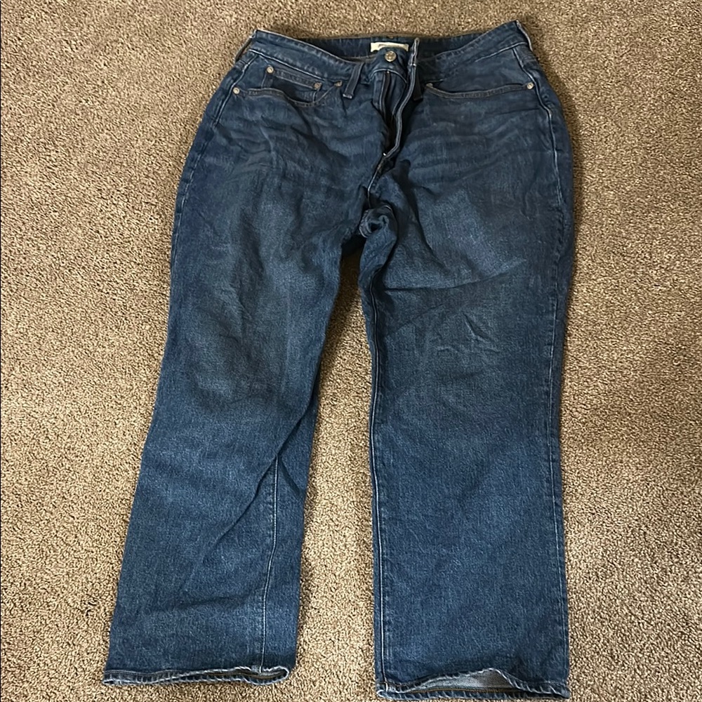 Madewell Blue Straight Leg Jeans